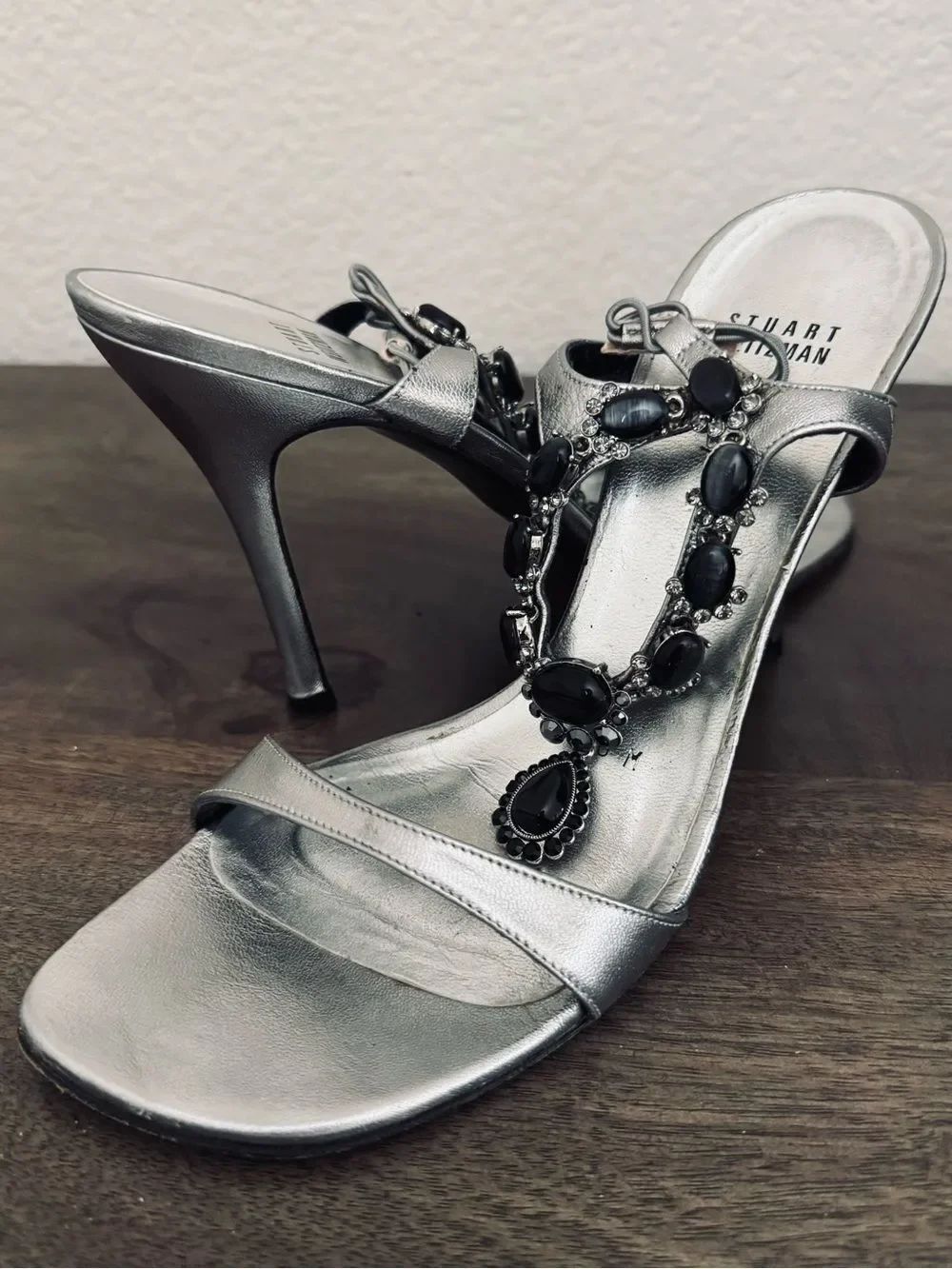 Stuart Weitzman Crystal Jewel Formal Stiletto Heels